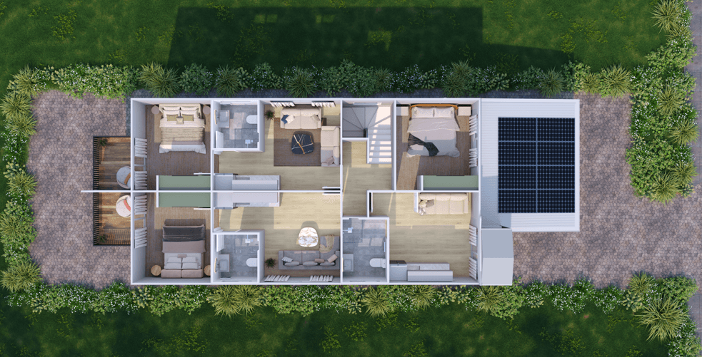 Bowden rooming house — upstairs plan