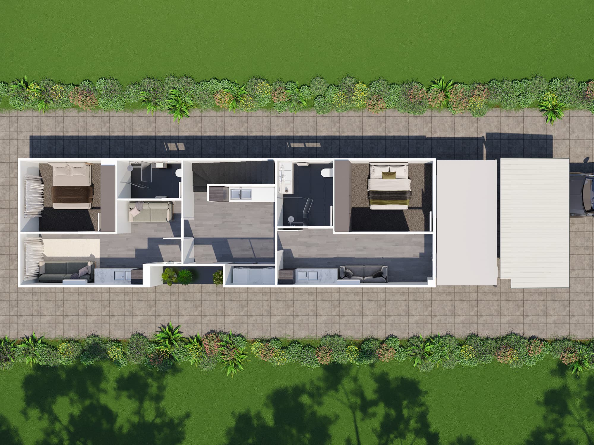 Glebe — ground floor 3D plan