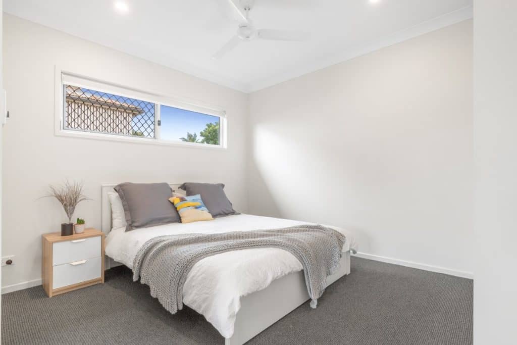 Interior of a Brisbane rooming house bedroom